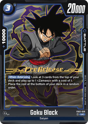 Goku Black (FB02-039) [Blazing Aura Pre-Release Cards]