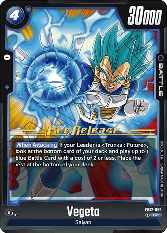 Vegeta (FB02-059) [Blazing Aura Pre-Release Cards]