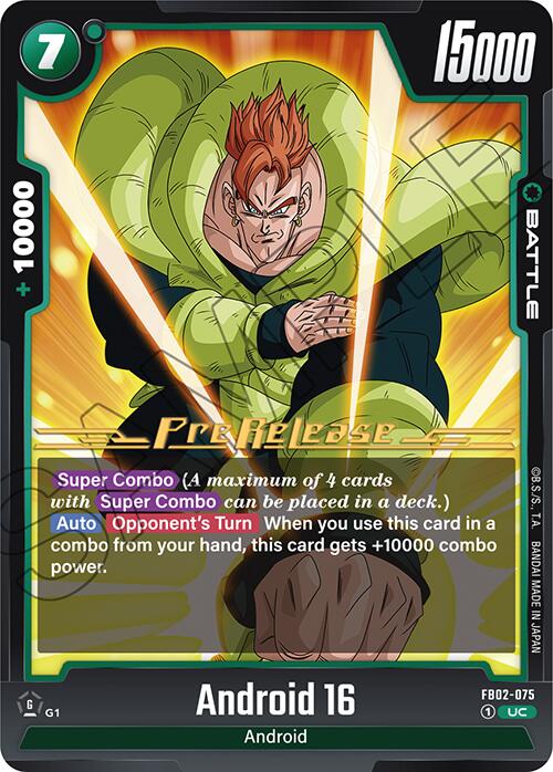 Android 16 [Blazing Aura Pre-Release Cards]