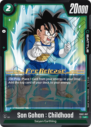 Son Gohan : Childhood (FB02-087) [Blazing Aura Pre-Release Cards]