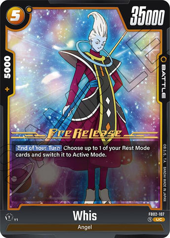 Whis (FB02-107) [Blazing Aura Pre-Release Cards]