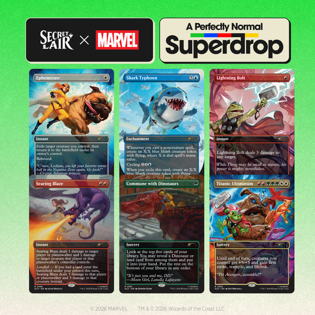 Secret Lair Drop: Secret Lair x Marvel: Earth's Mightiest Pets (Non-Foil Edition)