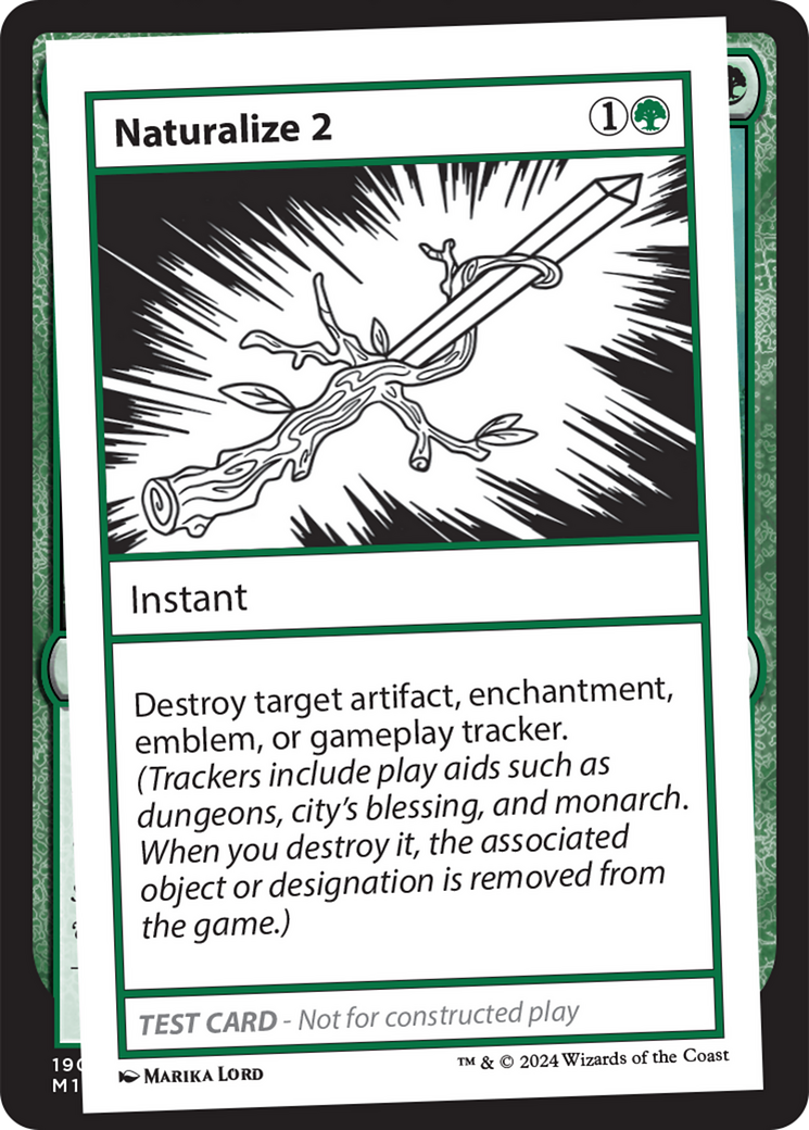 mtg playtest cards mystery booster Naturalize 2 [Mystery Booster 2 Playtest Cards]
