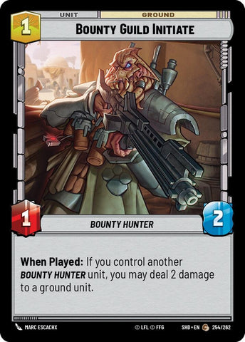Image for Bounty Guild Initiate (254/262) (SHD) - Star Wars: Unlimited