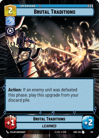 Image for Brutal Traditions (Hyperspace) (315) (SHD) - Star Wars: Unlimited