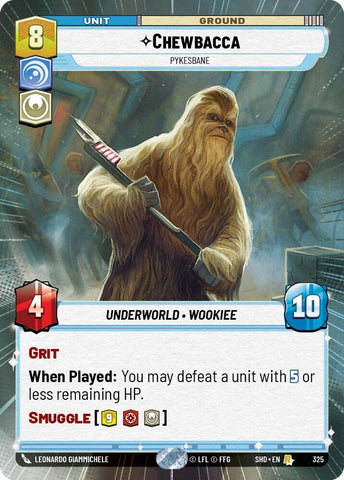 Image for Chewbacca - Pykesbane (Hyperspace) (325) (SHD) - Star Wars: Unlimited