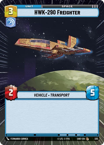 Image for HWK-290 Freighter (Hyperspace) (335) (SHD) - Star Wars: Unlimited