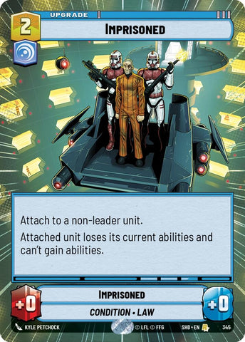 Image for Imprisoned (Hyperspace) (345) (SHD) - Star Wars: Unlimited