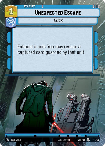 Image for Unexpected Escape (Hyperspace) (349) (SHD) - Star Wars: Unlimited