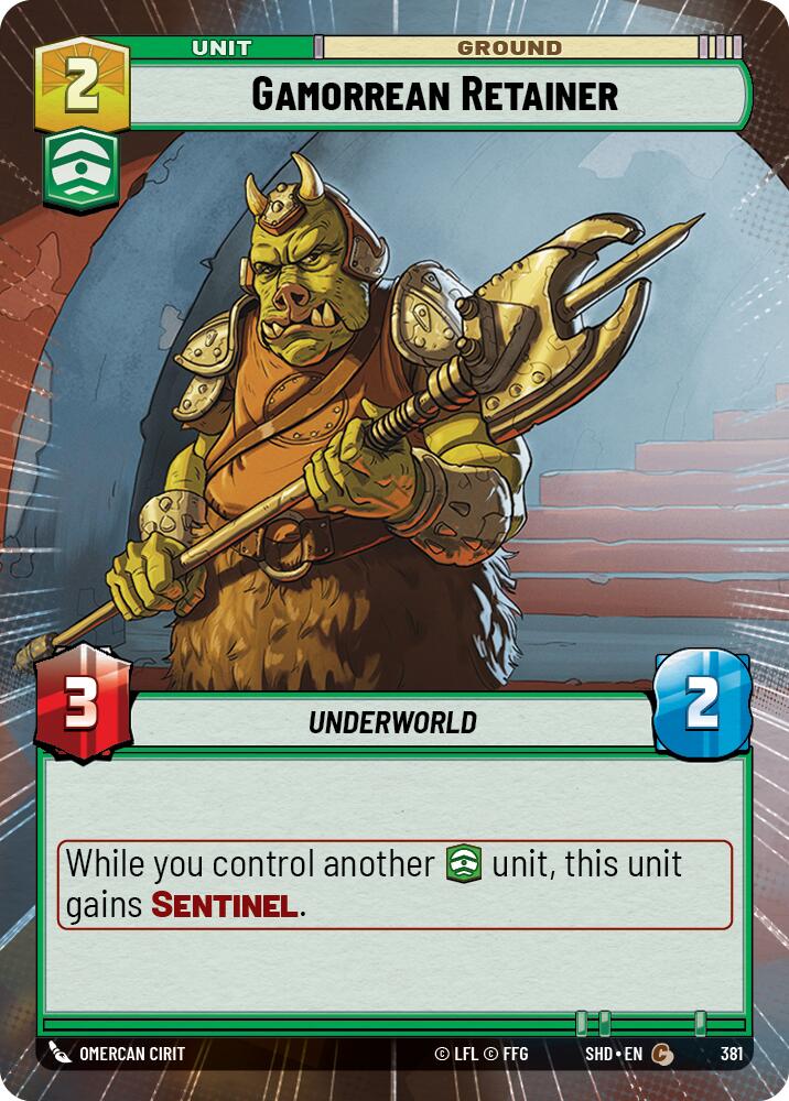 Gamorrean Retainer (381) (Hyperspace) (381) [Shadows of the Galaxy]