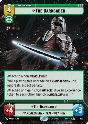 Image for The Darksaber (Hyperspace) (395) [Shadows of the Galaxy] - Star Wars: Unlimited