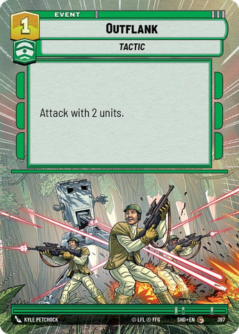 Image for Outflank (Hyperspace) (397) [Shadows of the Galaxy] - Star Wars: Unlimited