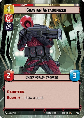 Image for Guavian Antagonizer (Hyperspace) (403) [Shadows of the Galaxy] - Star Wars: Unlimited