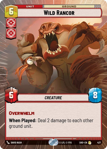Image for Wild Rancor (Hyperspace) (427) [Shadows of the Galaxy] - Star Wars: Unlimited