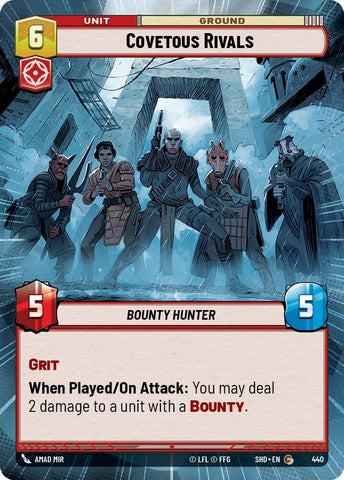 Image for Covetous Rivals (Hyperspace) (440) [Shadows of the Galaxy] - Star Wars: Unlimited