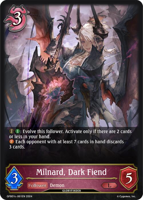 Milnard, Dark Fiend (GFB01c-001EN) [Gloryfinder Bundle 01: Guide to Glory]
