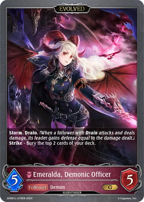 Emeralda, Demonic Officer (Evolved) (GFB01c-019EN) [Gloryfinder Bundle 01: Guide to Glory]