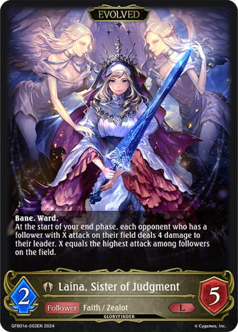 Laina, Sister of Judgment (Evolved) (GFB01d-002EN) [Gloryfinder Bundle 01: Guide to Glory]