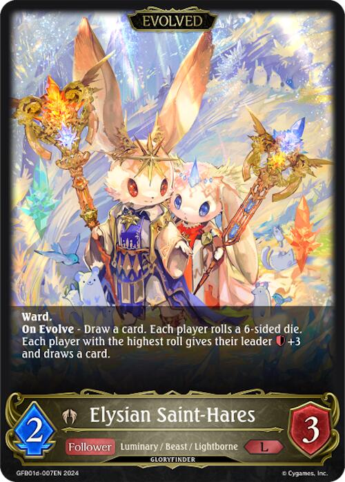 Elysian Saint-Hares (Evolved) (GFB01d-007EN) [Gloryfinder Bundle 01: Guide to Glory]