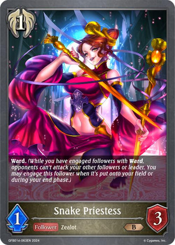 Snake Priestess (GFB01d-063EN) [Guide to Glory]