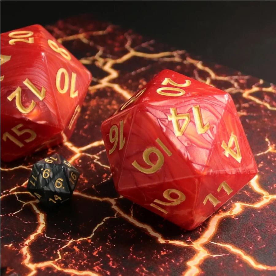 Red Pearl 55mm Titan D20 by Foam Brain Games