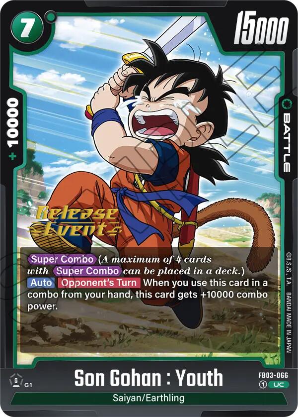 Son Gohan : Youth (FB03-066) [Raging Roar Release Event Cards]