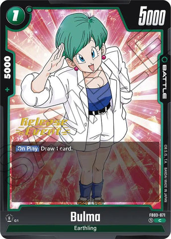 Bulma (FB03-071) [Raging Roar Release Event Cards]