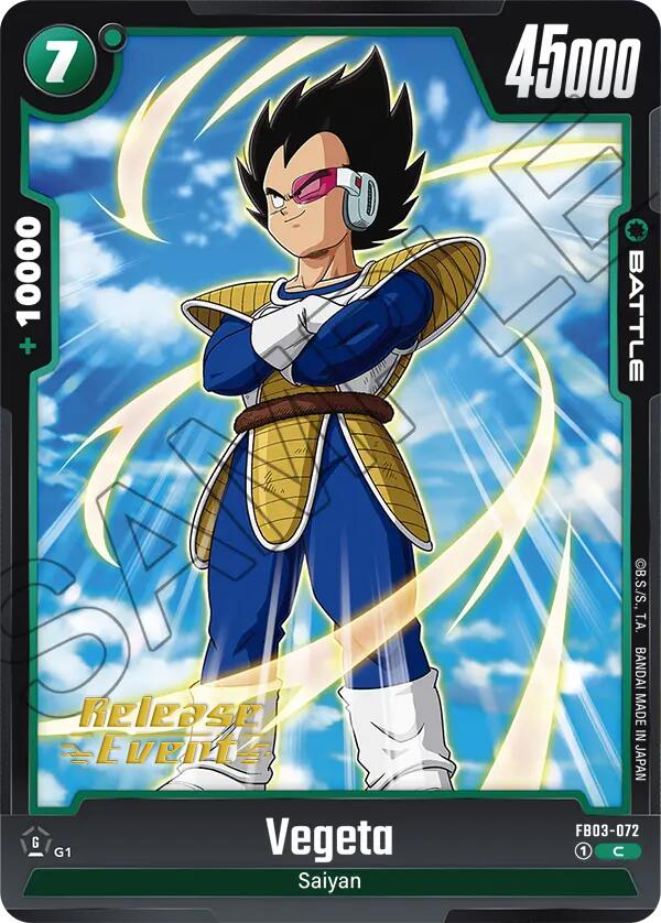 Vegeta (FB03-072) [Raging Roar Release Event Cards]