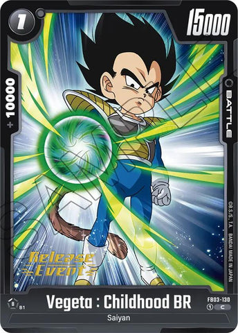 Vegeta : Childhood BR [Raging Roar Release Event Cards]