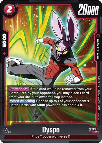 Dyspo (FB03-014) (Tournament Pack 03) [Fusion World Tournament Cards]