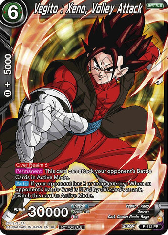 Vegito : Xeno, Volley Attack (Deluxe Pack 2024 Vol.1) (P-512) [Promotion Cards]