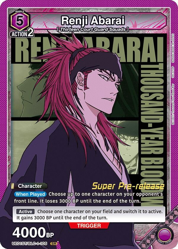 Image for Renji Abarai (105) (UE01ST/BLC-1-105) - Union Arena
