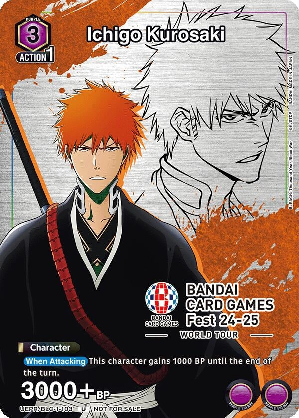 Image for Ichigo Kurosaki (BANDAI Card Games Fest 24-25 World Tour) (UEPR) (UEPR/BLC-1-103) - Union Arena