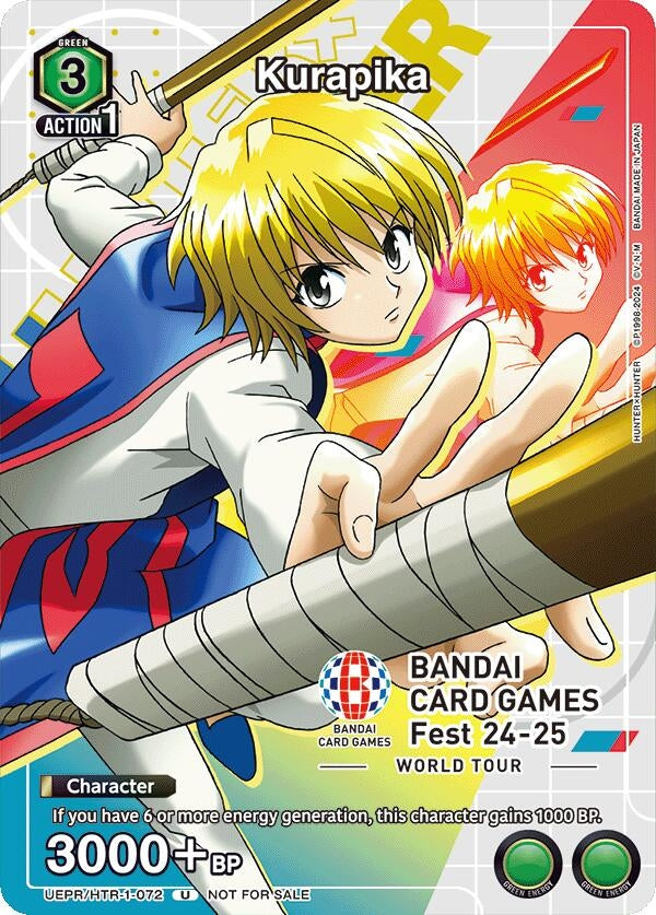 Image for Kurapika (BANDAI Card Games Fest 24-25 World Tour) (UEPR) (UEPR/HTR-1-072) - Union Arena