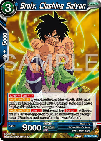 Broly, Clashing Saiyan (BT26-054) [Ultimate Advent]