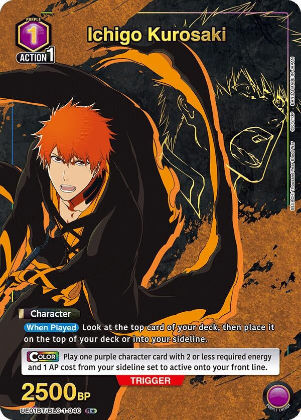 Image for Ichigo Kurosaki (040) (R*) (UE01BT/BLC-1-040) - Union Arena