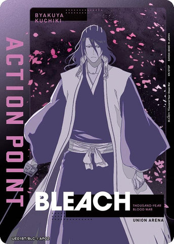 Image for Action Point Card (AP02) (Byakuya Kuchiki) (UE01BT/BLC-1-AP02) - Union Arena