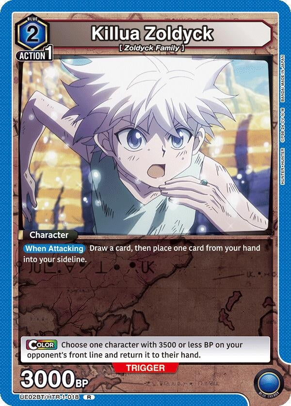 Image for Killua Zoldyck (018) (UE02BT/HTR-1-018) - Union Arena