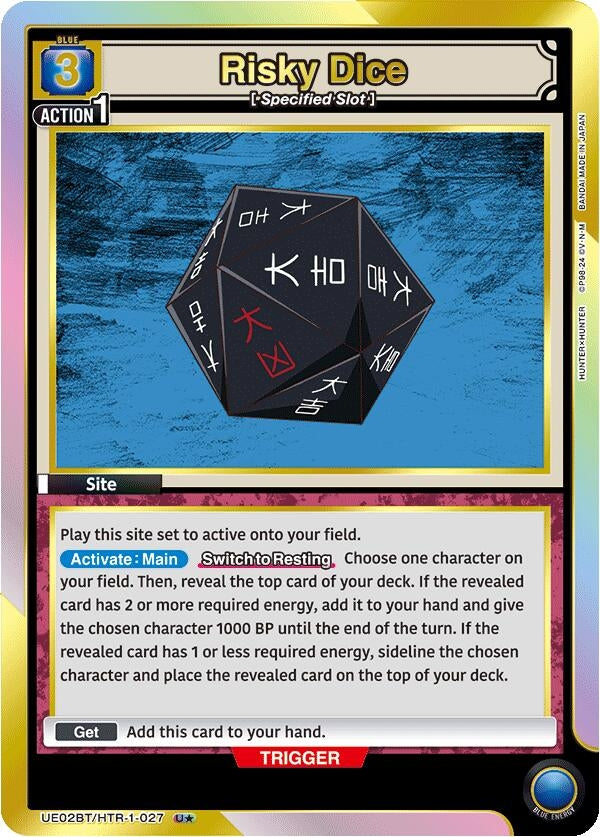 Image for Risky Dice (027) (U*) (UE02BT/HTR-1-027) - Union Arena