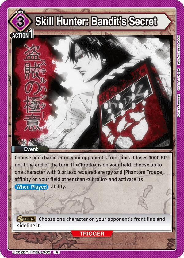Image for Skill Hunter: Bandit's Secret (UE02BT/HTR-1-065) - Union Arena