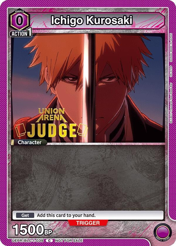 Image for Ichigo Kurosaki (039) (Judge Pack) (UEPR) (UEPR/BLC-1-039) - Union Arena