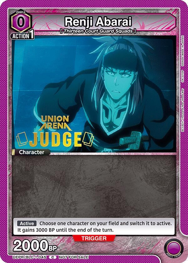 Image for Renji Abarai (045) (Judge Pack) (UEPR) (UEPR/BLC-1-045) - Union Arena