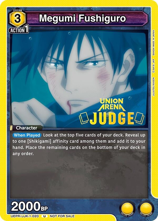 Image for Megumi Fushiguro (020) (Judge Pack) (UEPR) (UEPR/JJK-1-020) - Union Arena