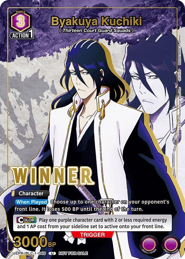 Image for Byakuya Kuchiki (049) (Winner) (UEPR) (UEPR/BLC-1-049) - Union Arena