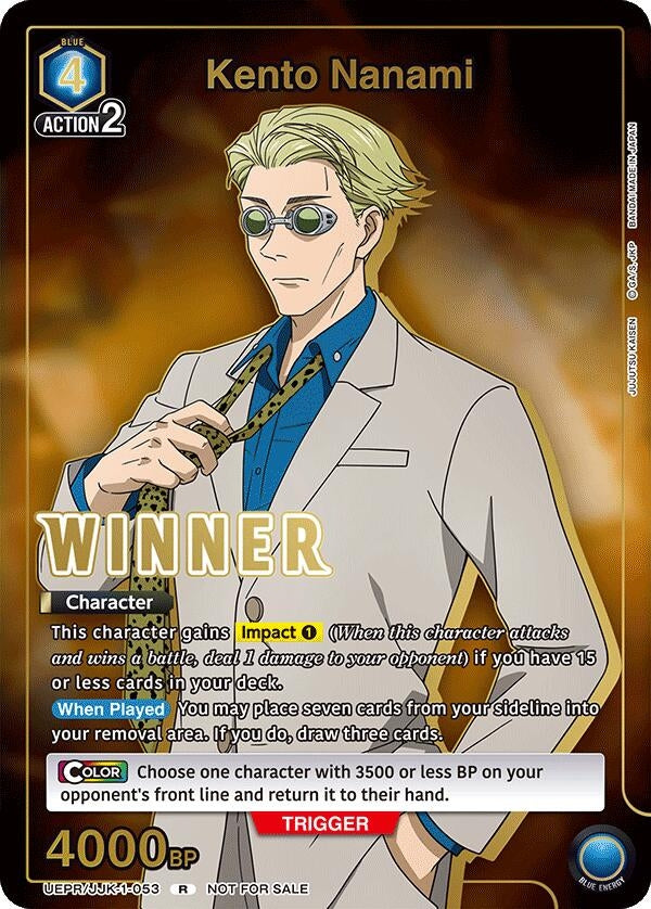 Image for Kento Nanami (Winner) (UEPR) (UEPR/JJK-1-053) - Union Arena