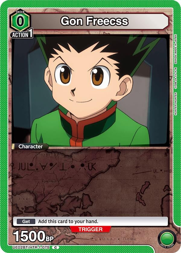 Image for Gon Freecss (075) (Box Topper Foil) (UE02BT/HTR-1-075) - Union Arena