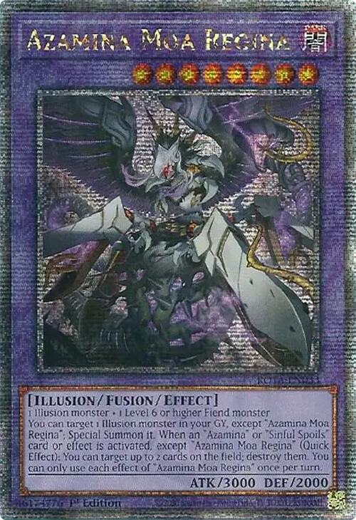 yugioh azamina cards Azamina Moa Regina (Quarter Century Secret Rare) [ROTA-EN033] Quarter