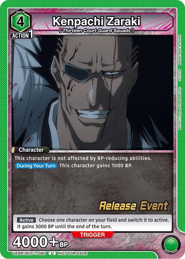 Image for Kenpachi Zaraki (080) (UEPR/BLC-1-080) - Union Arena