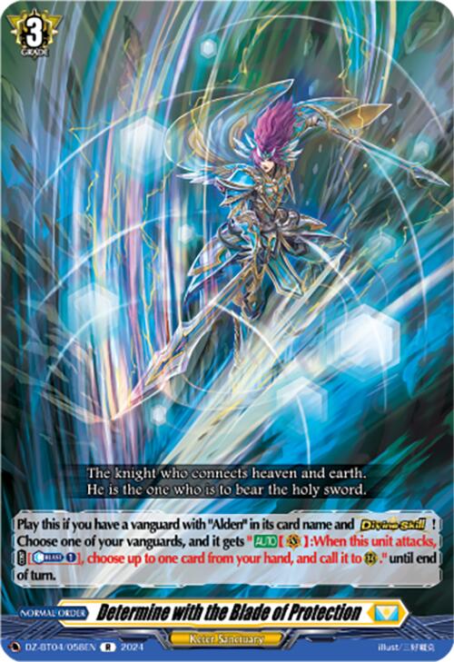 Determine with the Blade of Protection (DZ-BT04/058EN) [Destined Showdown]