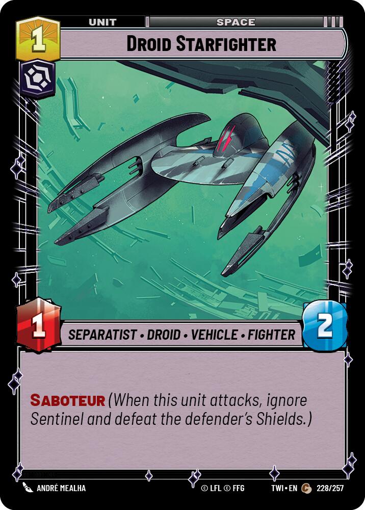 Droid Starfighter (228/257) (228/257) [Twilight of the Republic]